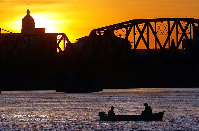 A calm evening on the river