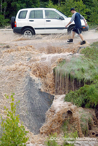 Road washed out