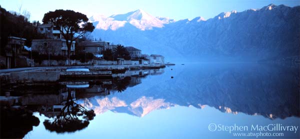 Early morning mountains, Kotor, Montenegro